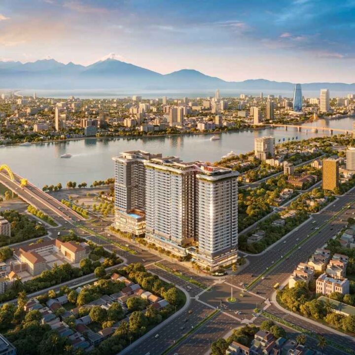 legend tổng hể tòa căn hộ the legend đà nẵng ngay cầu rồng