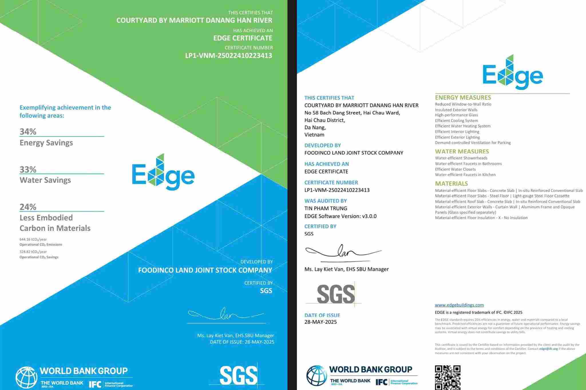 Được chứng nhận không gian xanh sạch M Landmark